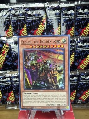 1st Edition Super Rare Yu-Gi-Oh! Eldlich the Golden Lord Trading Card